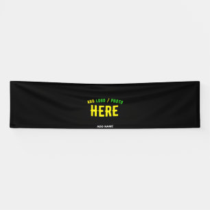 STYLISH MODERN CUSTOMIZABLE BLACK VERIFIED BRANDED BANNER