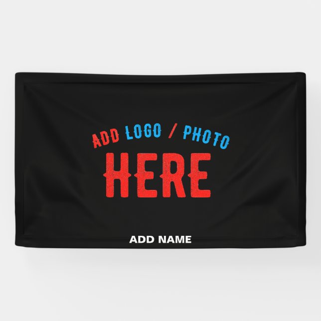 STYLISH MODERN CUSTOMIZABLE BLACK VERIFIED BRANDED BANNER (Horizontal)