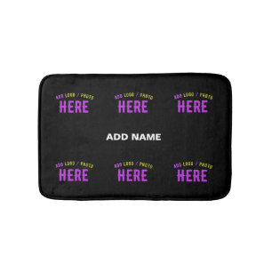 STYLISH MODERN CUSTOMIZABLE BLACK VERIFIED BRANDED BATH MAT