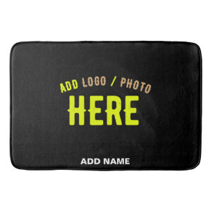 STYLISH MODERN CUSTOMIZABLE BLACK VERIFIED BRANDED BATH MAT