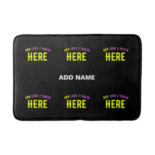 STYLISH MODERN CUSTOMIZABLE BLACK VERIFIED BRANDED BATH MAT