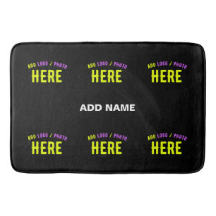 STYLISH MODERN CUSTOMIZABLE BLACK VERIFIED BRANDED BATH MAT