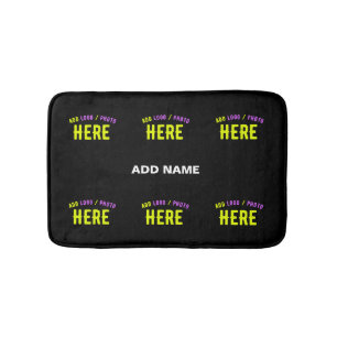 STYLISH MODERN CUSTOMIZABLE BLACK VERIFIED BRANDED BATH MAT