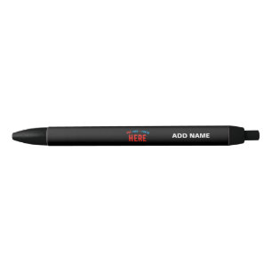 STYLISH MODERN CUSTOMIZABLE BLACK VERIFIED BRANDED BLUE INK PEN