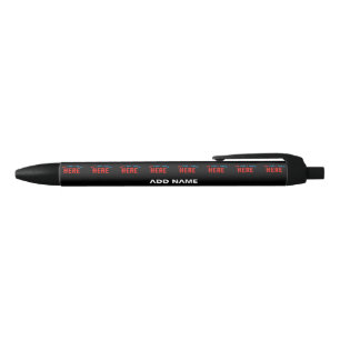 STYLISH MODERN CUSTOMIZABLE BLACK VERIFIED BRANDED BLUE INK PEN