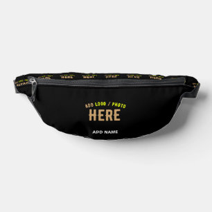 STYLISH MODERN CUSTOMIZABLE BLACK VERIFIED BRANDED BUM BAGS