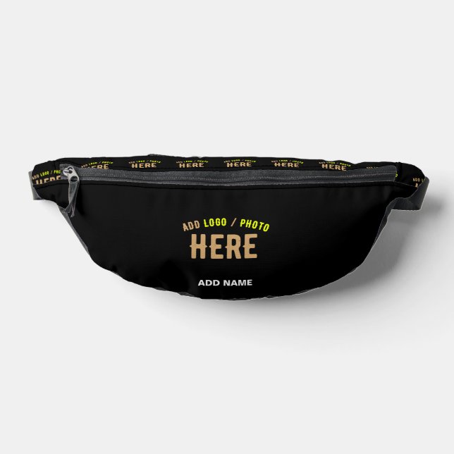 STYLISH MODERN CUSTOMIZABLE BLACK VERIFIED BRANDED BUM BAGS (Lay Down)