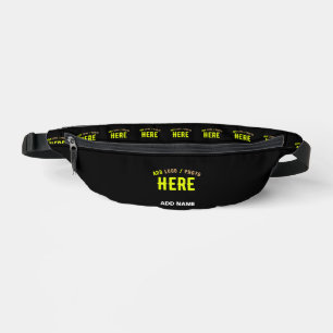STYLISH MODERN CUSTOMIZABLE BLACK VERIFIED BRANDED BUM BAGS