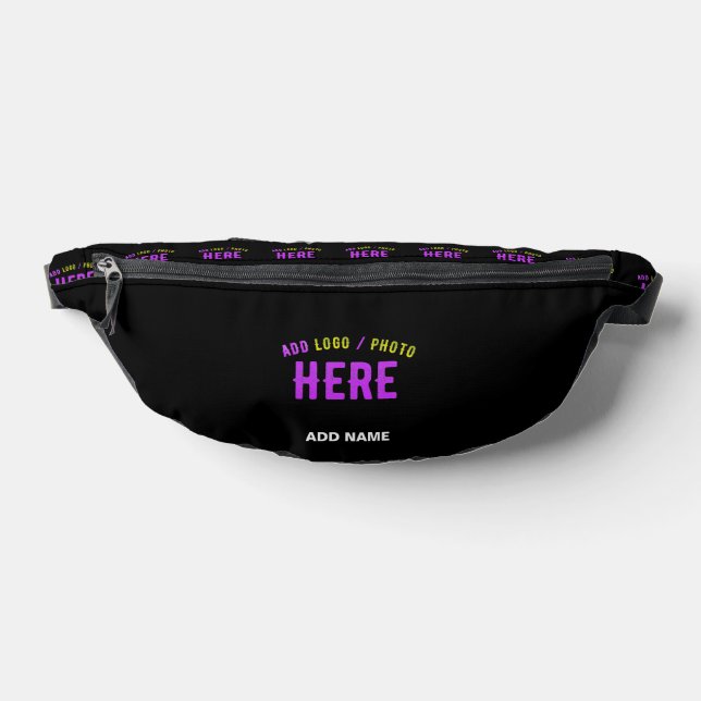 STYLISH MODERN CUSTOMIZABLE BLACK VERIFIED BRANDED BUM BAGS (Lay Down)