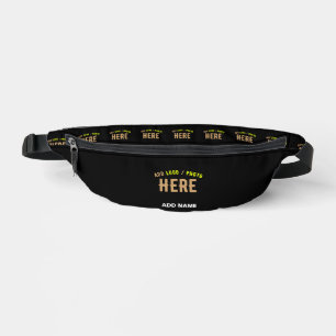 STYLISH MODERN CUSTOMIZABLE BLACK VERIFIED BRANDED BUM BAGS