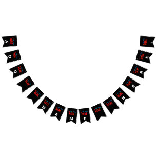 STYLISH MODERN CUSTOMIZABLE BLACK VERIFIED BRANDED BUNTING 