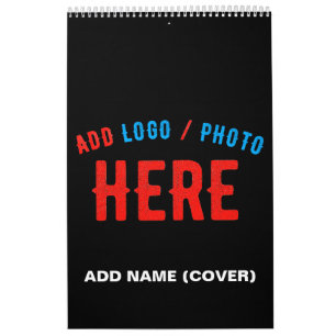 STYLISH MODERN CUSTOMIZABLE BLACK VERIFIED BRANDED CALENDAR