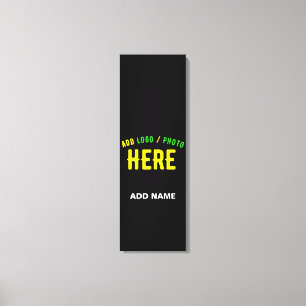 STYLISH MODERN CUSTOMIZABLE BLACK VERIFIED BRANDED CANVAS PRINT