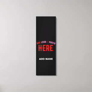 STYLISH MODERN CUSTOMIZABLE BLACK VERIFIED BRANDED CANVAS PRINT