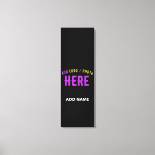 STYLISH MODERN CUSTOMIZABLE BLACK VERIFIED BRANDED CANVAS PRINT