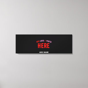 STYLISH MODERN CUSTOMIZABLE BLACK VERIFIED BRANDED CANVAS PRINT