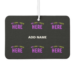 STYLISH MODERN CUSTOMIZABLE BLACK VERIFIED BRANDED CAR AIR FRESHENER