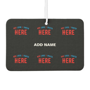 STYLISH MODERN CUSTOMIZABLE BLACK VERIFIED BRANDED CAR AIR FRESHENER