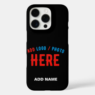 STYLISH MODERN CUSTOMIZABLE BLACK VERIFIED BRANDED iPhone 16 PRO CASE