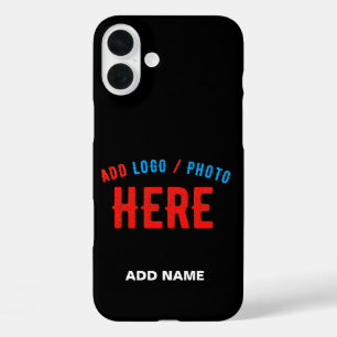 STYLISH MODERN CUSTOMIZABLE BLACK VERIFIED BRANDED iPhone 16 PLUS CASE