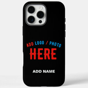 STYLISH MODERN CUSTOMIZABLE BLACK VERIFIED BRANDED iPhone 16 PRO MAX CASE