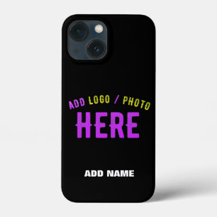 STYLISH MODERN CUSTOMIZABLE BLACK VERIFIED BRANDED iPhone 13 MINI CASE