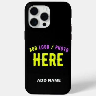 STYLISH MODERN CUSTOMIZABLE BLACK VERIFIED BRANDED iPhone 15 PRO MAX CASE