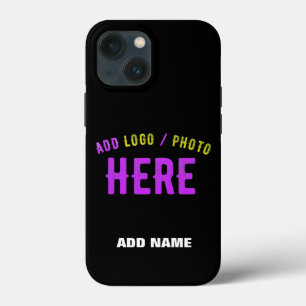 STYLISH MODERN CUSTOMIZABLE BLACK VERIFIED BRANDED iPhone 13 MINI CASE