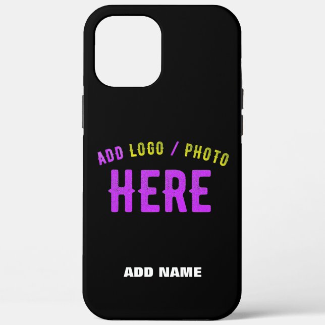 STYLISH MODERN CUSTOMIZABLE BLACK VERIFIED BRANDED Case-Mate iPhone CASE (Back)