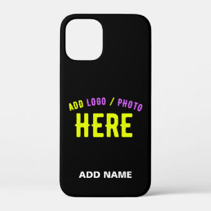 STYLISH MODERN CUSTOMIZABLE BLACK VERIFIED BRANDED iPhone 12 MINI CASE