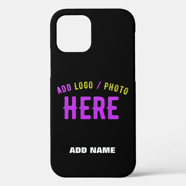 STYLISH MODERN CUSTOMIZABLE BLACK VERIFIED BRANDED Case-Mate iPhone CASE (Back)