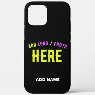 STYLISH MODERN CUSTOMIZABLE BLACK VERIFIED BRANDED iPhone 12 PRO MAX CASE