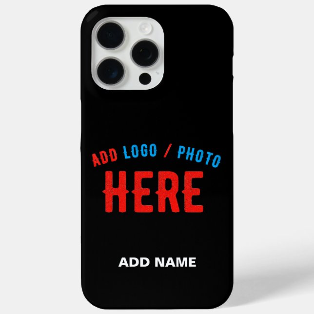 STYLISH MODERN CUSTOMIZABLE BLACK VERIFIED BRANDED Case-Mate iPhone CASE (Back)
