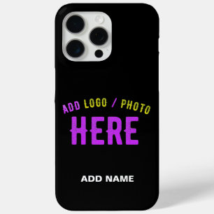 STYLISH MODERN CUSTOMIZABLE BLACK VERIFIED BRANDED iPhone 15 PRO MAX CASE