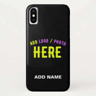 STYLISH MODERN CUSTOMIZABLE BLACK VERIFIED BRANDED iPhone X CASE