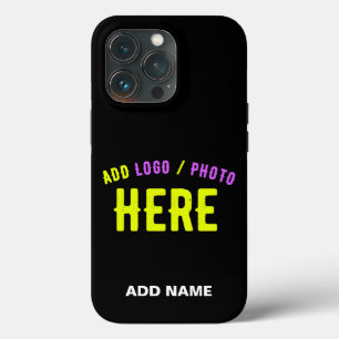 STYLISH MODERN CUSTOMIZABLE BLACK VERIFIED BRANDED iPhone 13 PRO CASE