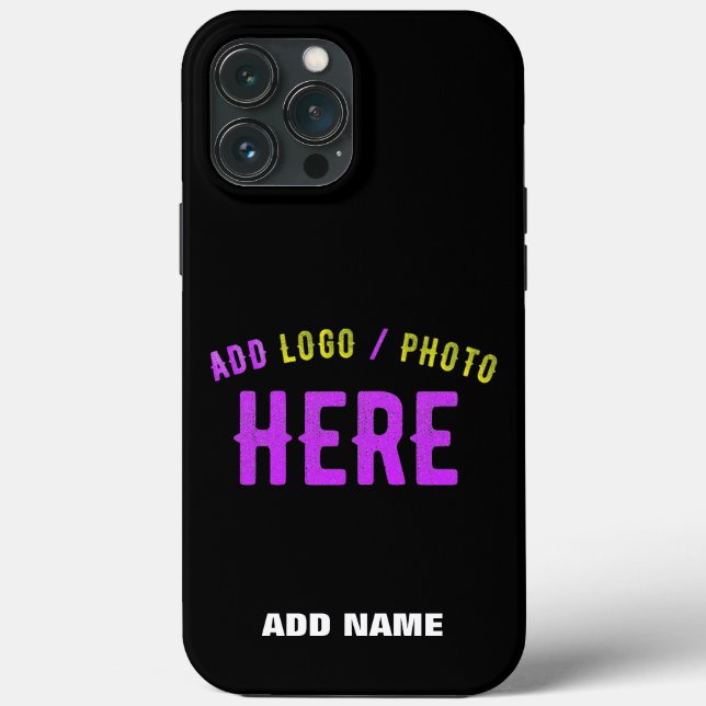 STYLISH MODERN CUSTOMIZABLE BLACK VERIFIED BRANDED Case-Mate iPhone CASE (Back)