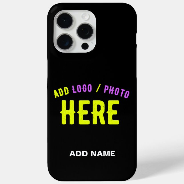 STYLISH MODERN CUSTOMIZABLE BLACK VERIFIED BRANDED Case-Mate iPhone CASE (Back)
