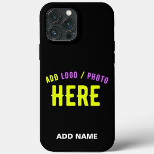 STYLISH MODERN CUSTOMIZABLE BLACK VERIFIED BRANDED iPhone 13 PRO MAX CASE