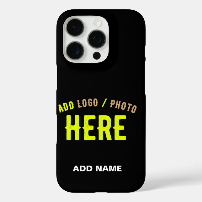 STYLISH MODERN CUSTOMIZABLE BLACK VERIFIED BRANDED Case-Mate iPhone CASE (Back)