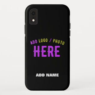 STYLISH MODERN CUSTOMIZABLE BLACK VERIFIED BRANDED iPhone XR CASE