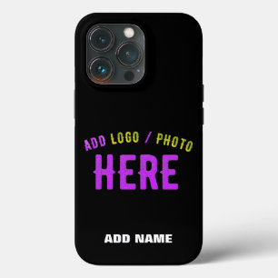 STYLISH MODERN CUSTOMIZABLE BLACK VERIFIED BRANDED iPhone 13 PRO CASE
