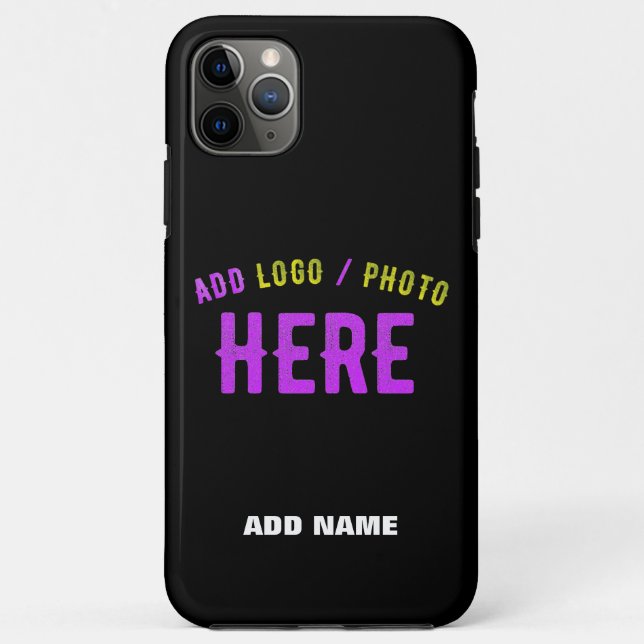 STYLISH MODERN CUSTOMIZABLE BLACK VERIFIED BRANDED Case-Mate iPhone CASE (Back)