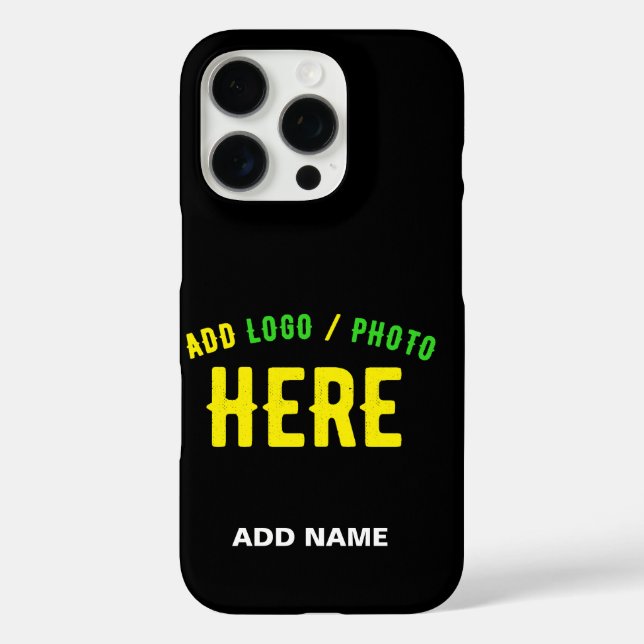 STYLISH MODERN CUSTOMIZABLE BLACK VERIFIED BRANDED Case-Mate iPhone CASE (Back)