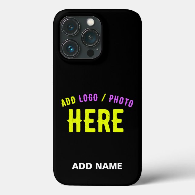 STYLISH MODERN CUSTOMIZABLE BLACK VERIFIED BRANDED Case-Mate iPhone CASE (Back)