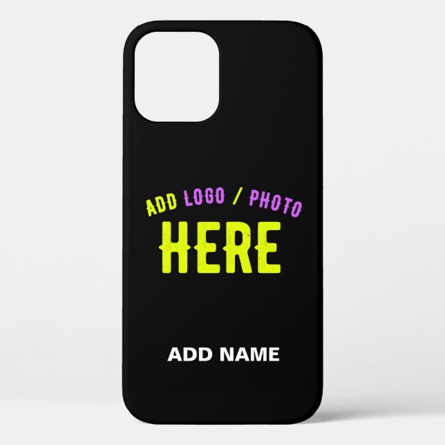 STYLISH MODERN CUSTOMIZABLE BLACK VERIFIED BRANDED Case-Mate iPhone CASE (Back)