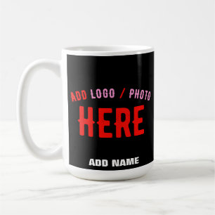 STYLISH MODERN CUSTOMIZABLE BLACK VERIFIED BRANDED COFFEE MUG