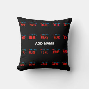 STYLISH MODERN CUSTOMIZABLE BLACK VERIFIED BRANDED CUSHION