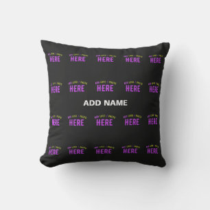 STYLISH MODERN CUSTOMIZABLE BLACK VERIFIED BRANDED CUSHION