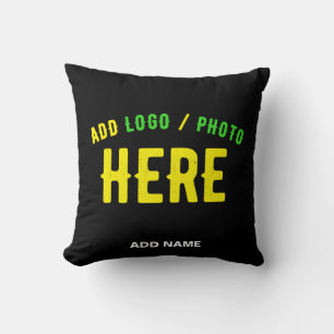 STYLISH MODERN CUSTOMIZABLE BLACK VERIFIED BRANDED CUSHION